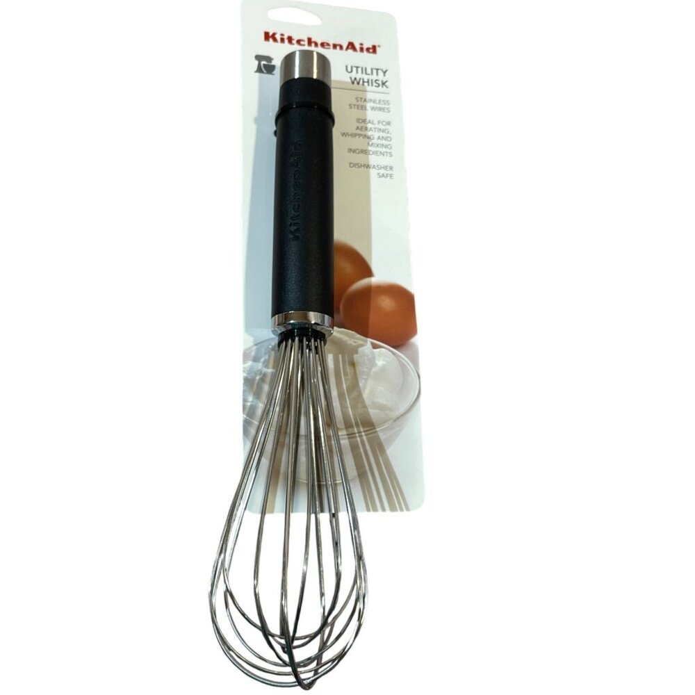 Kitchenaid‎ black Whisk  KO060HOBA Stainless Steel New With Tags!